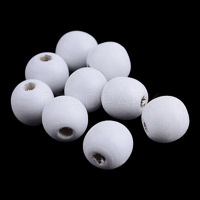 Dyed Natural Wood Beads X-WOOD-S662-7x8mm-13-1