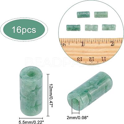 16Pcs Natural Jadeite Beads G-NB0003-40-1