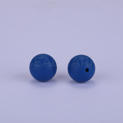 Round Silicone Focal Beads SI-JX0046A-95-1
