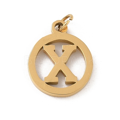 304 Stainless Steel Charms
with Jump Ring STAS-R001-02G-X-1