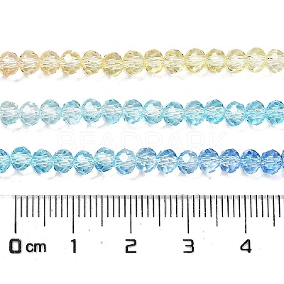 Transparent Painted Glass Beads Strands LS-DGLA-A034-T3mm-A13-1