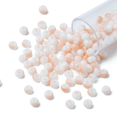 6/0 Opaque Glass Seed Beads SEED-YW0002-13G-1