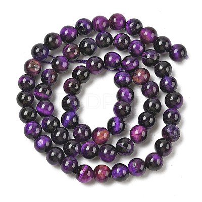 Grade AB Natural Tiger Eye Beads Strands G-B133-A02-8MM-04-1