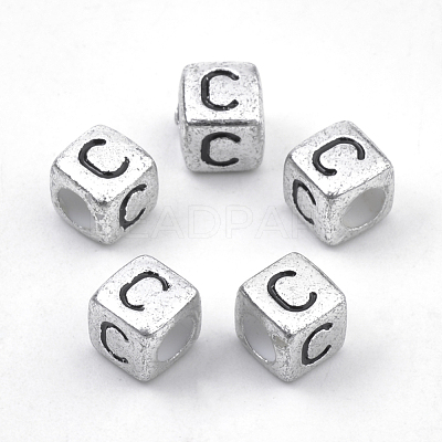Plated Acrylic Beads PB43C9308-C-1