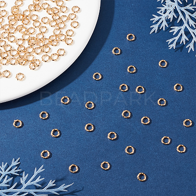 200Pcs Brass Open Jump Rings KK-BBC0004-41B-1