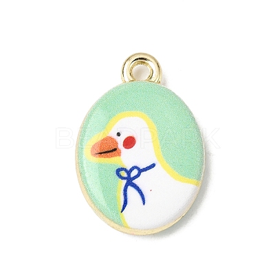 Printed Alloy Pendants ENAM-F160-02B-G-1