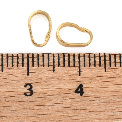 Rack Plating Brass Snap on Bails KK-Z070-34A-G-1