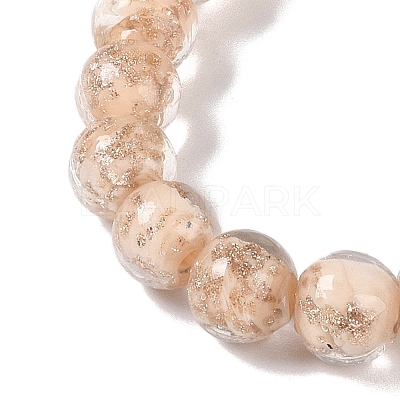 Handmade Gold Sand Lampwork Beads LAMP-Z009-01J-1