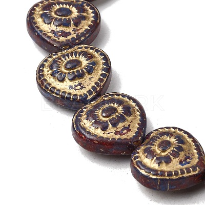 Painted Glass Beads Strands GLAA-Z021-14-1