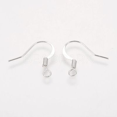 Brass French Earring Hooks KK-Q366-S-NF-1