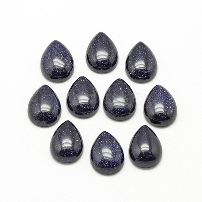 Synthetic Blue Goldstone Cabochons G-R417-13x18-34-1