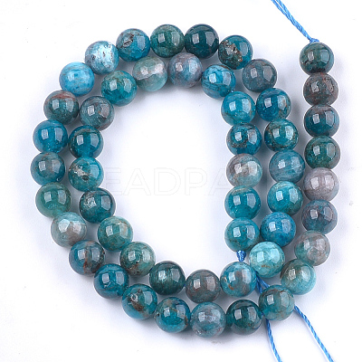 Natural Apatite Beads Strands X-G-F591-01-1
