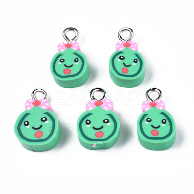 Imitation Food Handmade Polymer Clay Charms CLAY-N006-40-1