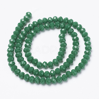 Opaque Solid Color Glass Beads Strands X1-EGLA-A034-P4mm-D09-1