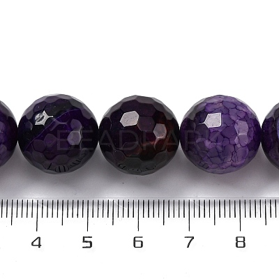 Natural Dragon Veins Agate(Dyed & Heated) Beads Strands G-K390-A14-01-1