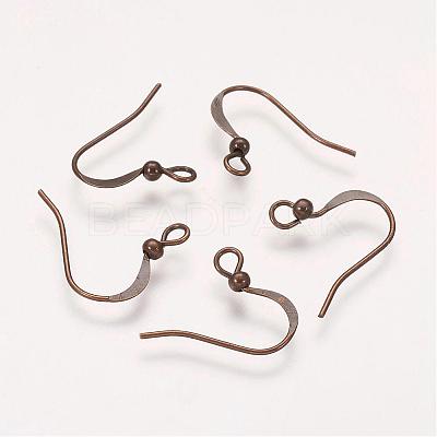 Brass French Earring Hooks KK-Q369-AB-1
