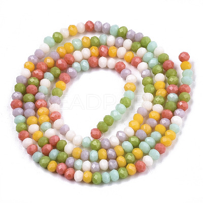 Opaque Glass Beads Strands GLAA-N041-005B-01-1