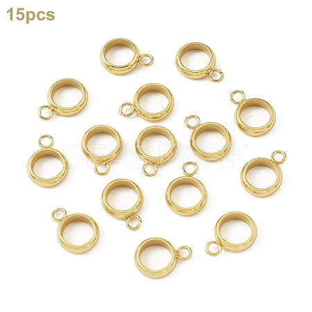 15Pcs 201 Stainless Steel Tube Bails STAS-YW0003-30C-1