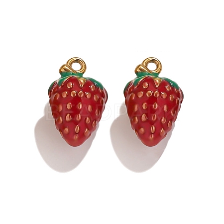 304 Stainless Steel Enamel Charms LS-STAS-P402-02D-01-1