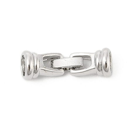 Brass Fold Over Clasps KK-U059-11P-1