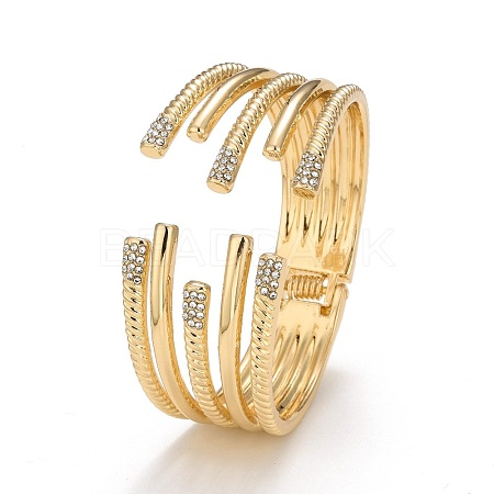 Crystal Rhinestone Cuff Bangle BJEW-K223-03KCG-1