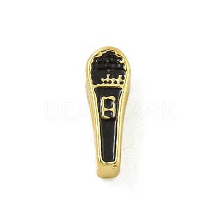 Rack Plating Brass Enamel Beads KK-U029-22G-02-1