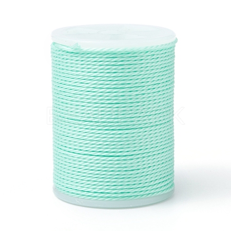 Round Waxed Polyester Cord YC-G006-01-1.0mm-34-1
