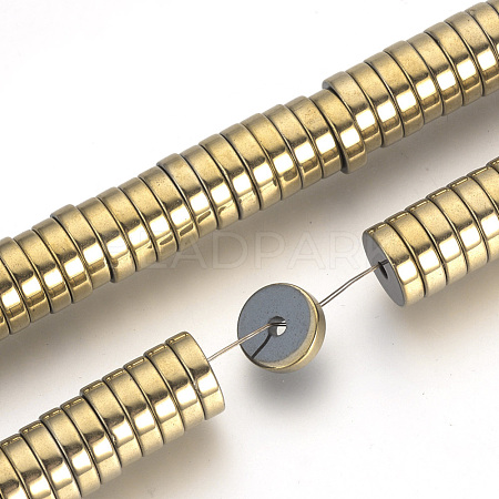 Electroplate Non-magnetic Synthetic Hematite Beads Spacers Strands X-G-Q486-75G-1