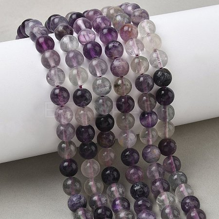 Natural Fluorite Beads Strands G-E598-02A-1