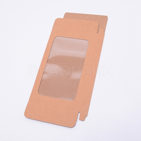 Foldable Creative Kraft Paper Box CON-WH0073-91B-01-1