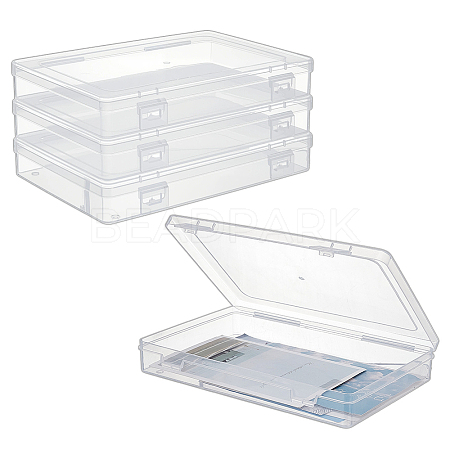 PP Storage Boxes with Hinged Lid CON-WH0095-188-1
