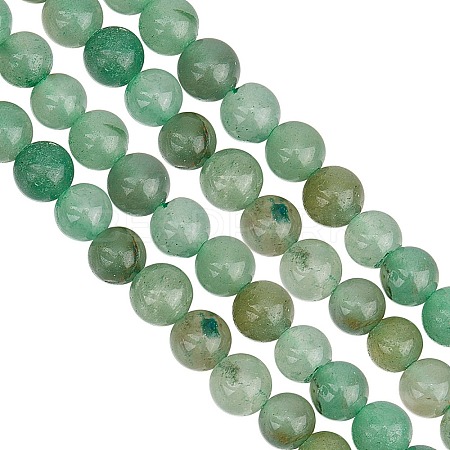 2 Strands Natural Green Aventurine Beads Strands G-GO0001-29A-1