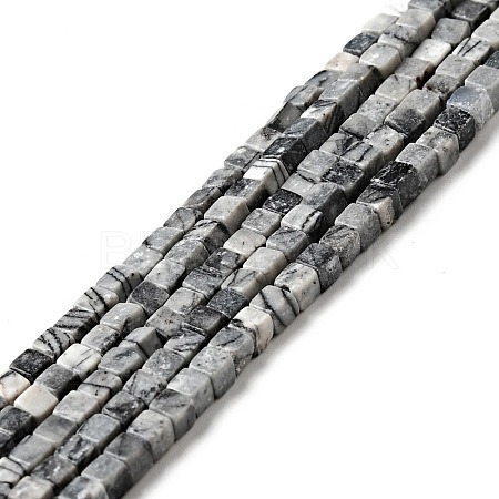 Natural Netstone Beads Strands G-I326-02-1