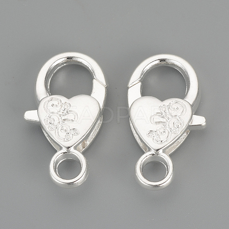 Alloy Lobster Claw Clasps PALLOY-R070-11S-1