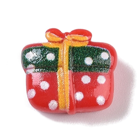 Opaque Christmas Theme Resin Cabochons LS-RESI-H162-06D-1