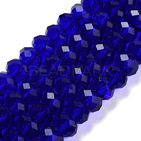 Handmade Imitate Austrian Crystal Faceted Rondelle Glass Beads X-G02YI0C4-1