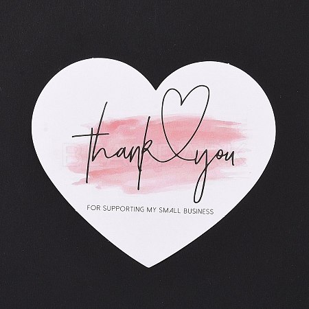 Coated Paper Thank You Greeting Card DIY-F120-03B-1
