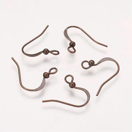 Brass French Earring Hooks KK-Q369-AB-1