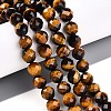 Natural Tiger Eye Beads Strands G-S345-8mm-22-2