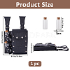 Rectangle PU Leather Medieval Waist Belt Bag with 2Pcs Glass Potion Bottles AJEW-WH0752-297A-2