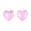 Transparent Spray Painted Glass Beads GLAA-N035-030-C09-2