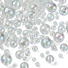 800Pcs 5 Sizes Eco-Friendly Transparent Acrylic Beads TACR-FS0001-21-3