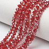 Electroplate Glass Beads Strands EGLA-A034-T4mm-J08-1