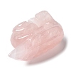 Natural Rose Quartz Carved Healing Snail Figurines G-K342-02B-4