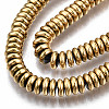 Electroplate Non-magnetic Synthetic Hematite Beads Strands G-T114-88B-G-3