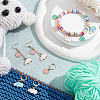 Sheep & Cloud Alloy Enamel Pendant Locking Stitch Markers HJEW-AB00131-5