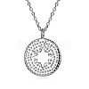 925 Sterling Silver Pendant Necklaces NJEW-BB30066-1