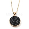 Alloy Rhinestone Pendant Necklaces NJEW-H306-A03-G-2