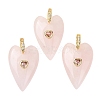 Natural Rose Quartz Pendants GG-CBA51ED-03G-08-1