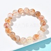 Natural Citrine Round Beads Stretch Bracelets for Women BJEW-Z158-03B-02-2